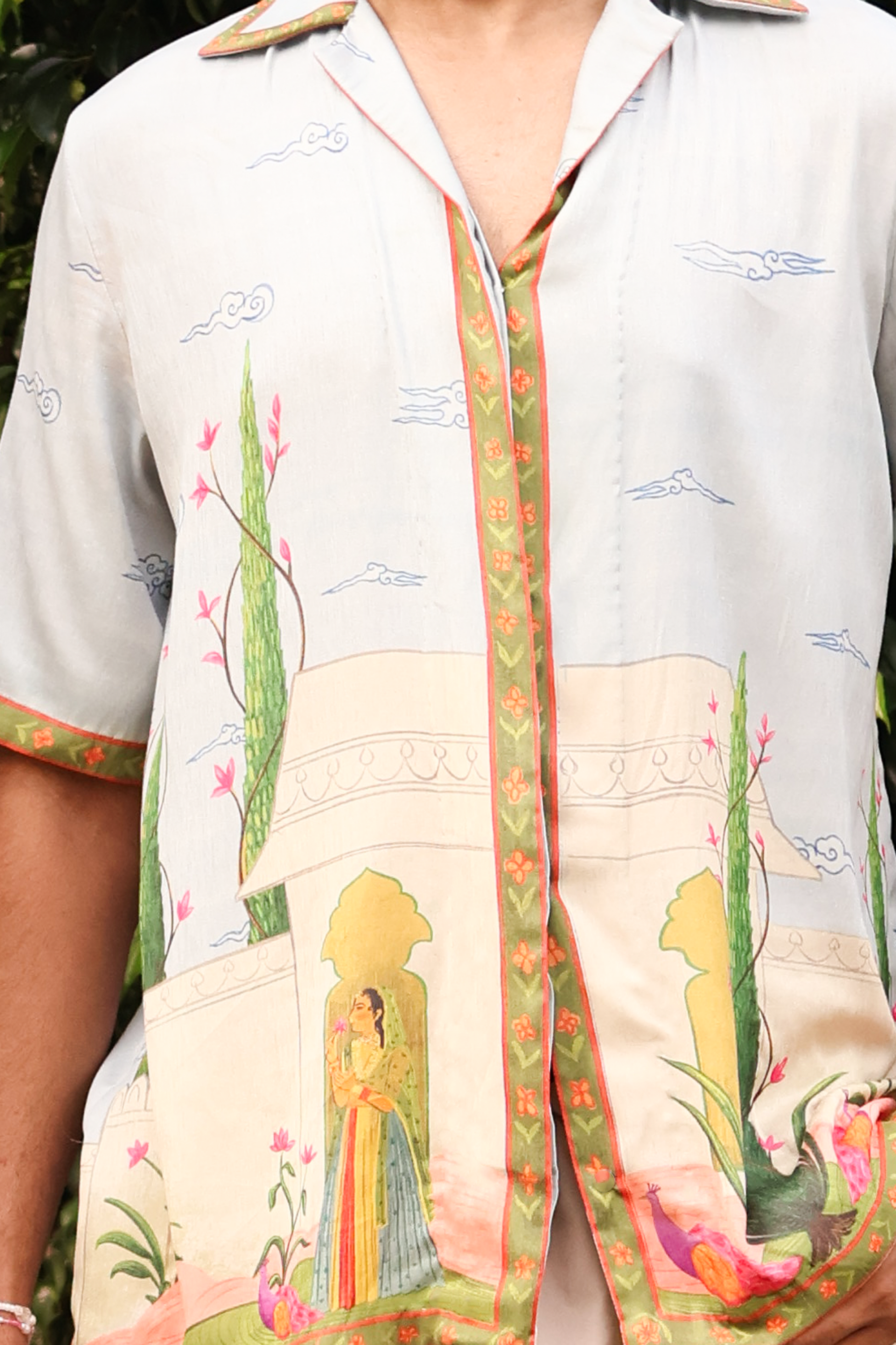 Lady in Garden- shirt